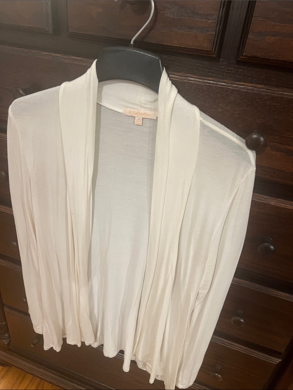 GG Collection Soft Cream Knit Cardigan